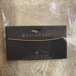 Primrose Sterling Silver Anklet (ankle bracelet)